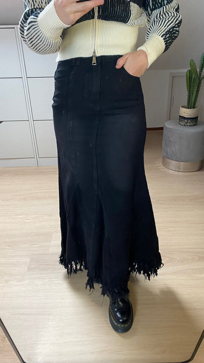 Jeans rok - Zwart